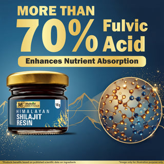 Multani Essentials Himalayan Shilajit Resin with Ashwagandha, Gokhru, Haldi, Safed Musli | Supports Stamina & Rejuvenation | More Than 70% Fulvic Acid