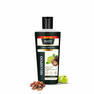 Multani Naturals Amla & Reetha Hair Shampoo | Anti-Hair Fall Shampoo | Shampoo for Thick & Strong Hair | Ayurvedic Shampoo for Healthy Hair | Dermatologically Tested | Suitable for All Hair |