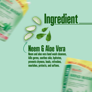 Multani Naturals Neem & Aloe Vera Hand Wash Combo Pack | 99.9% Germ Protection | Family Hygiene Value Pack