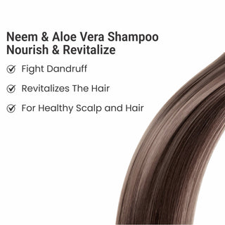 Multani Naturals Neem & Aloe Vera Shampoo | Anti-Dandruff & Scalp Cooling | Strengthens Hair Roots | Supports Scalp Health| SLS & Paraben Free | Dermatologically Tested| For All Hair Types