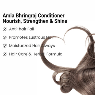 Multani Naturals Amla & Bhringraj Hair Conditioner | Promotes Hair Growth | Restores Shine & Reduce Breakage | Strenghten Roots & Reduces Hair Fall | Dermatologically Tested | For All hair Types