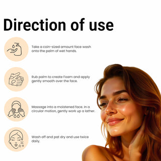 Multani Naturals Ubtan & Vitamin C Face Wash | Ayurvedic Face Cleanser with Essential Oils for Men & Women –Unisex I Face Cleanser Clinically & Dermatologically Tested Herbal Face Wash for Skin With Sulphate Free I  Kind to All Skin Types