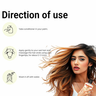 Multani Naturals Henna & Tulsi Hair Conditioner | For Silkier & Denser Hair | Improves Hair Texture| For Frizz Free & Dandruff Control | SLS & Paraben Free | Dermatologically Tested