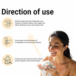 Multani Naturals Orange & Lemongrass Soap I 100 % Ayurvedic Bath Soap for Men & Women I Handmade Herbal Soap Bar with Lemongrass Extract, Orange Oil & Glycerin I, Rich in Vitamin C,  I Kind to Oily & Acne-Prone Skin