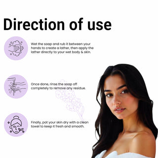 Multani Naturals Lavender Soap I, Essential Oils & Glycerin I Helps Reduces Inflammation, Cleanses & Exfoliates Dead Skin Cells, Relaxes Mind, Body & Soul and Fights Skin Infections Naturally with Every Use I Kind to all Skins