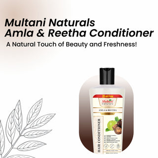 Multani Naturals Amla & Reetha Hair Conditioner | Anti-Hair Fall | SLS & Paraben Free