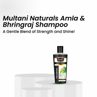 Multani Naturals Amla & Bhringraj Hair Care Combo (270 ML Each) – Shampoo & Conditioner | Anti-Hair Fall | SLS & Paraben Free