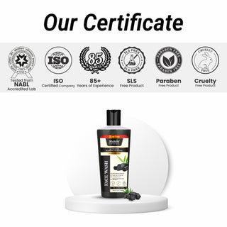 Multani Naturals Charcoal Face Wash for Men & Women | Detox & Deep Cleanse with Activated Bamboo Charcoal | Oil-Control, Acne-Prone Skin | 100 Ml