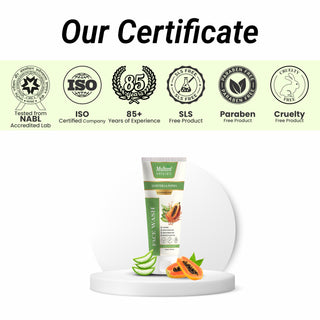 Multani Naturals Aloe Vera & Papaya Face Wash I Ayurvedic Cleanser infused with Papaya, Aloe Vera Extracts I Face Cleanser Clinically & Dermatologically Tested Herba I Paraben Free I Sulphate Free I Kind to All Skin Types