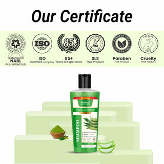 Multani Naturals Neem & Aloe Vera Shampoo | Anti-Dandruff & Scalp Cooling | Strengthens Hair Roots | Supports Scalp Health| SLS & Paraben Free | Dermatologically Tested| For All Hair Types