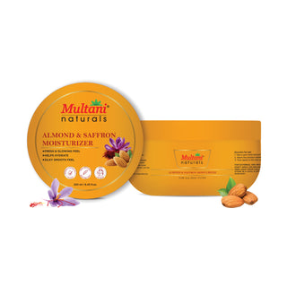 Multani Naturals Almond & Saffron Moisturizer | Deep Hydration Body Lotion for Glowing Skin | Nourishing Formula for All Skin Types