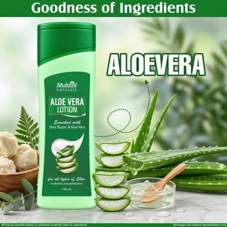 Multani Naturals Aloe Vera Lotion | Hydrating & Refreshing | For all types of skin