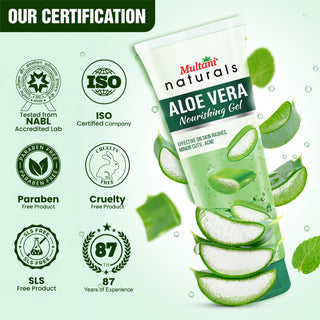 Multani Naturals Aloe Vera Nourising Gel For Face & Hair | Hydrating, Moisturizing, Soothing Skin | Multipurpose Gel