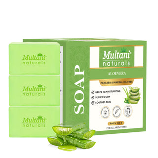Multani Naturals Hair & Skin Care with Power of Amla & Bhringraj  & Aloe Vera – Shampoo | Conditioner & Soap