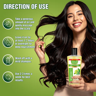 Multani Naturals Amla & Bhringraj Hair Oil | Helps Strengthen Hair | Nurtures Scalp & Hair | manage Frizzy Hair | Support Scalp Health