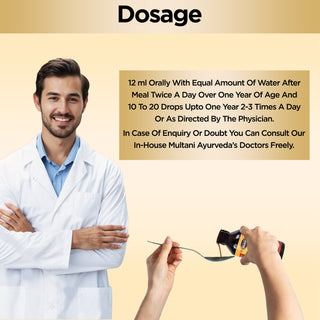 Multani Ayurvedic Arvindasava Syrup | Ayurvedic Paediatric Remedy Relives Excess Gas, Flatulence