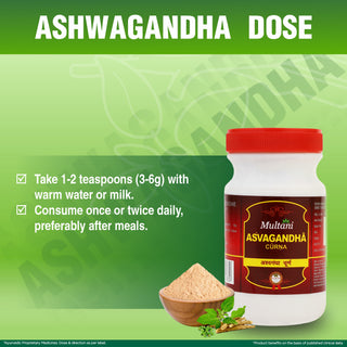 Multani Ashwagandha Root Powder Pack of 2 | Boosts Immunity, Muscle, Stamina & Strength