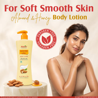 Multani Natural Almond & Honey Body Lotion | Deep Nourishment for Silky Soft,| Smooth & Glowing Skin