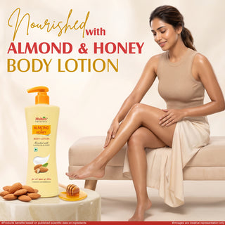 Multani Natural Almond & Honey Body Lotion | Deep Nourishment for Silky Soft,| Smooth & Glowing Skin