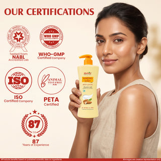 Multani Natural Almond & Honey Body Lotion | Deep Nourishment for Silky Soft,| Smooth & Glowing Skin