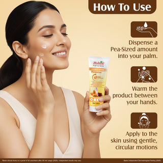 Multani Naturals Almond & Saffron Moisturizer | Instant Skin Hydration | Improved Skin Texture | Hydrate Your Skin Within 30 Minutes of Application