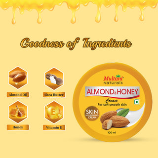 Multani Naturals Almond & Honey Cream | For Soft Smooth Skin
