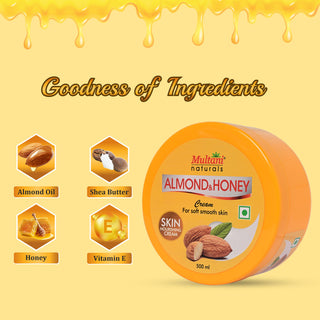 Multani Naturals Almond & Honey Cream | For Soft Smooth Skin