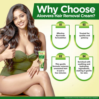 Multani Naturals Painless, Fast & Easy Aloe Vera Hair Removal Cream