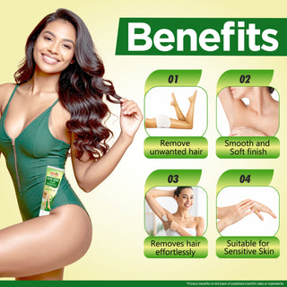 Multani Naturals Painless, Fast & Easy Aloe Vera Hair Removal Cream