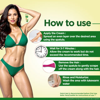 Multani Naturals Painless, Fast & Easy Aloe Vera Hair Removal Cream