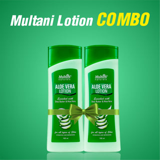 Multani Naturals Aloe Vera Lotion Combo| Hydrating & Refreshing | For all types of skin