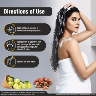 Multani Naturals Amla & Reetha Hair Conditioner | Anti-Hair Fall | SLS & Paraben Free