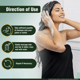 Multani Naturals Amla & Reetha Hair Shampoo | Anti-Hair Fall Shampoo | Shampoo for Thick & Strong Hair | Ayurvedic Shampoo for Healthy Hair | Dermatologically Tested | Suitable for All Hair |