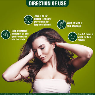 Multani Naturals Henna & Rosemary Hair Oil | Rich in Antioxidants | Helps Strengthen Hair | Nurtures Scalp | For Shiny & Lustrous Hair |