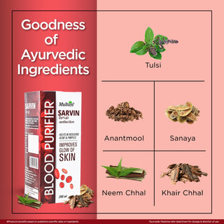 Multani Sundari Jeevak (200 ml) & Multani Sarvin Syrup (100 ml) Women Combo Care Pack For General Weakness & Anaemia