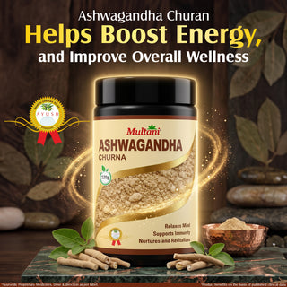 Multani Ashwagandha Churan  | Natural Ayurvedic Powder for Immunity, |Strength, Stamina & Energy Support|