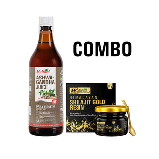 Multani Himalayan Wellness Combo | Ashwagandha Juice | Himalayan Shilajit Resin | Energy, Stamina & Rejuvenation Support