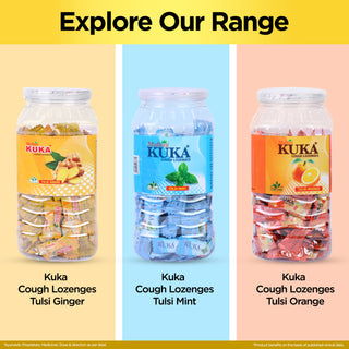 Multani kuka Cough Lozenges Jar (150 Drops) -  (Tulsi | Lemon)
