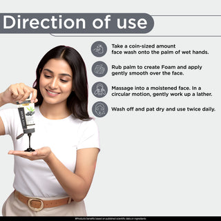 Multani Naturals Charcoal Face Wash for Men & Women | Detox & Deep Cleanse with Activated Bamboo Charcoal | Oil-Control, Acne-Prone Skin | 100 Ml