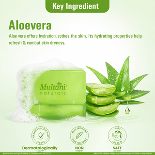Multani Naturals Aloe Vera Soap – Gentle Herbal Care for Naturally Soft & Healthy Skin