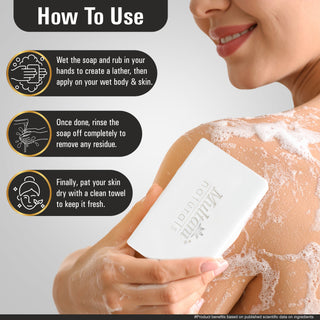 Multani Naturals Coconut Milk & Honey Soap is a handmade Ayurvedic bar for men & women. Enriched with coconut milk, honey & glycerin, it deeply moisturizes, nourishes & leaves skin calm, hydrated & glowing