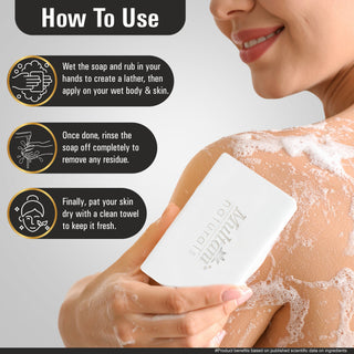 Multani Naturals Coconut Milk & Honey Soap is a handmade Ayurvedic bar for men & women. Enriched with coconut milk, honey & glycerin, it deeply moisturizes, nourishes & leaves skin calm, hydrated & glowing