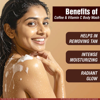 Multani Natural Coffee & Vitamin C Body Wash | Cleanse Dirt & Impurities| Remove Dead Skin Cells | Helps To Moisturize |