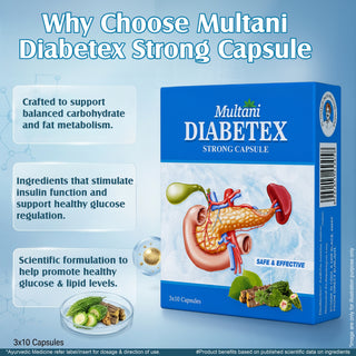 Multani Diabetex Strong Capsule | For useful in sugar management