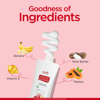 Multani Naturals Fruit Body Lotion with aloevera juice & papaya | for soft smooth skin