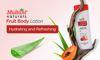 Multani Naturals Fruit Body Lotion with aloevera juice & papaya Combo | for soft smooth skin