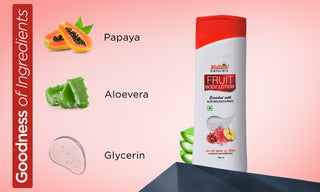 Multani Naturals Fruit Body Lotion with aloevera juice & papaya Combo | for soft smooth skin