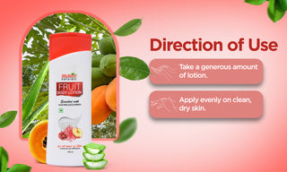 Multani Naturals Fruit Body Lotion with aloevera juice & papaya Combo | for soft smooth skin