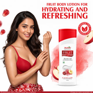 Multani Naturals Fruit Body Lotion with aloevera juice & papaya | for soft smooth skin