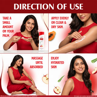 Multani Naturals Fruit Body Lotion with aloevera juice & papaya | for soft smooth skin